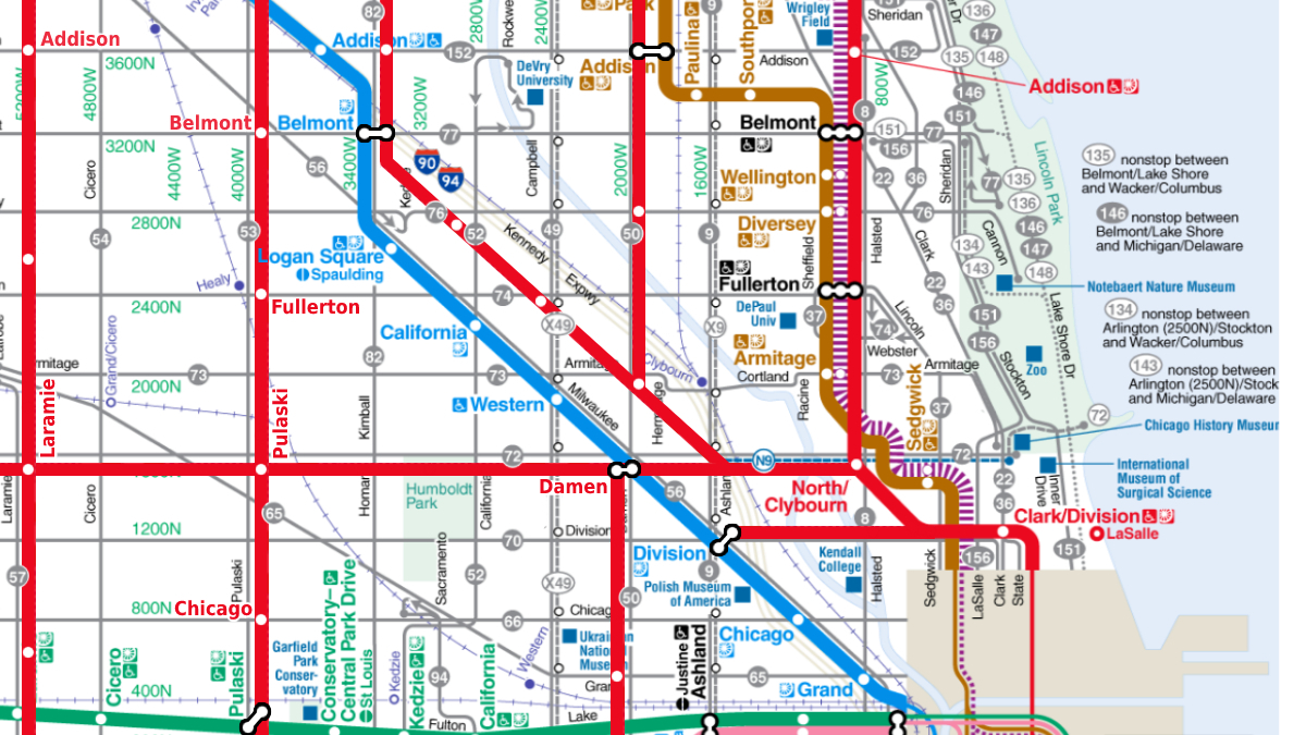 Acquire Map Of The Chicago Red Line Free Images - Kodeposid