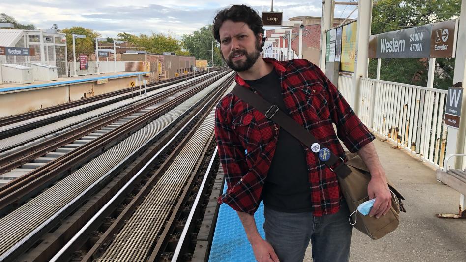 Chicago Elevated Loop Train Water Bottle